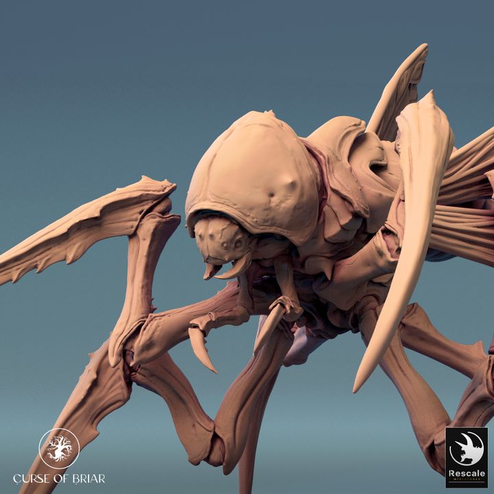 Colossal Insect Mount Monstrosities Beasts | Colossal | Rescale Miniatures | D&D DnD Pathfinder Miniature