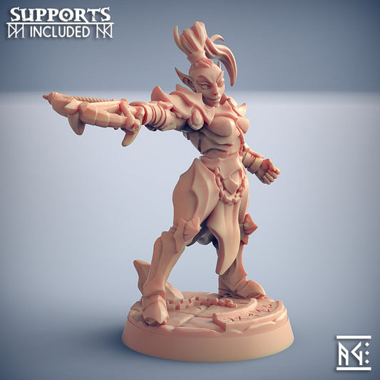 Elf Inquisitor Soldier Miniature | Medium | Artisan Guild | D&D DnD Pathfinder Miniature