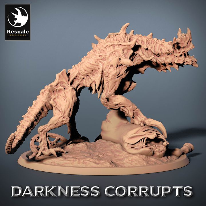 Collection Hellhound Fiery Beast Fiends Predator | Large | Rescale Miniatures | D&D DnD Pathfinder Miniature