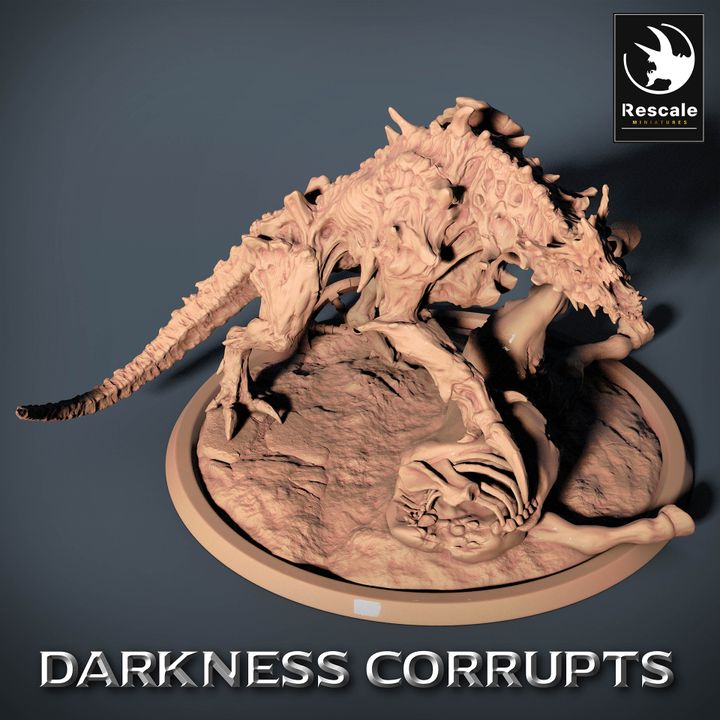 Collection Hellhound Fiery Beast Fiends Predator | Large | Rescale Miniatures | D&D DnD Pathfinder Miniature