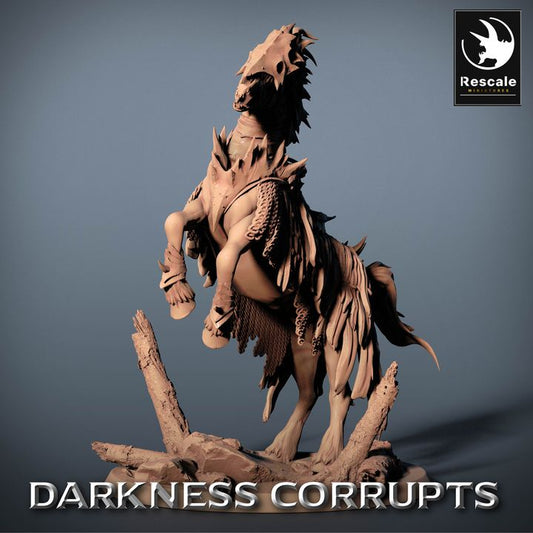 Dark Horse Armor Mount | Large | Rescale Miniatures | D&D DnD Pathfinder Miniature