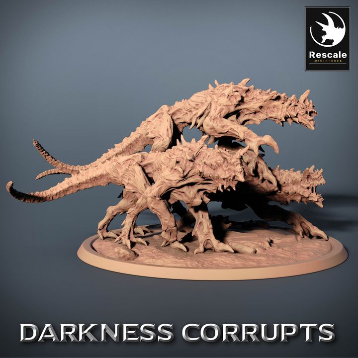 Collection Hellhound Fiery Beast Fiends Predator | Large | Rescale Miniatures | D&D DnD Pathfinder Miniature