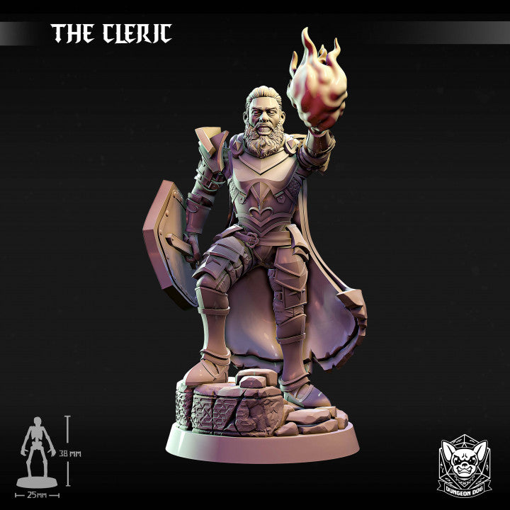 The Cleric - Battle Stance (25mm Base)