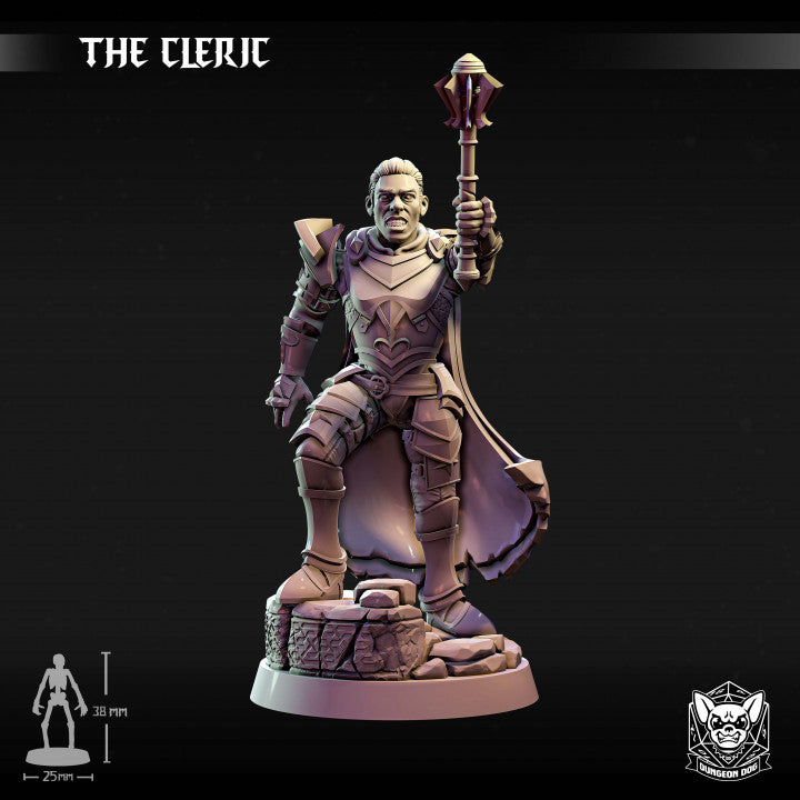 The Cleric - Battle Stance (25mm Base)