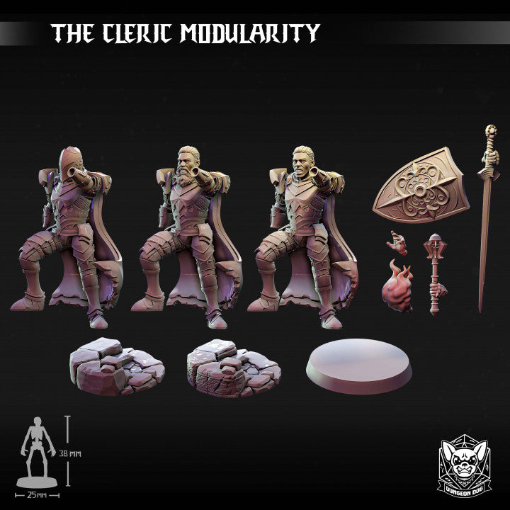 The Cleric - Battle Stance (25mm Base)