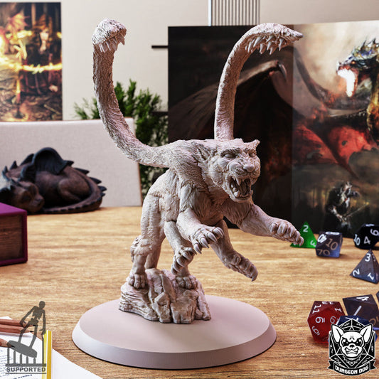 Displacer Beast Monstrosities Beasts Miniature | Large | Dungeon Dog | D&D DnD Pathfinder Miniature