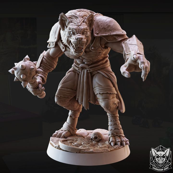 Gnoll - Charging (25mm Base)