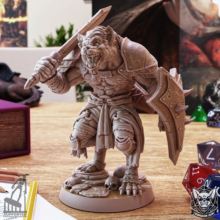 Gnoll Warrior - Guard (25mm Base)