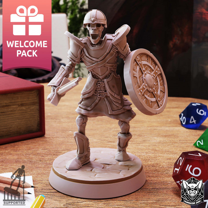 Skeleton Warrior - Guard (25mm Base)