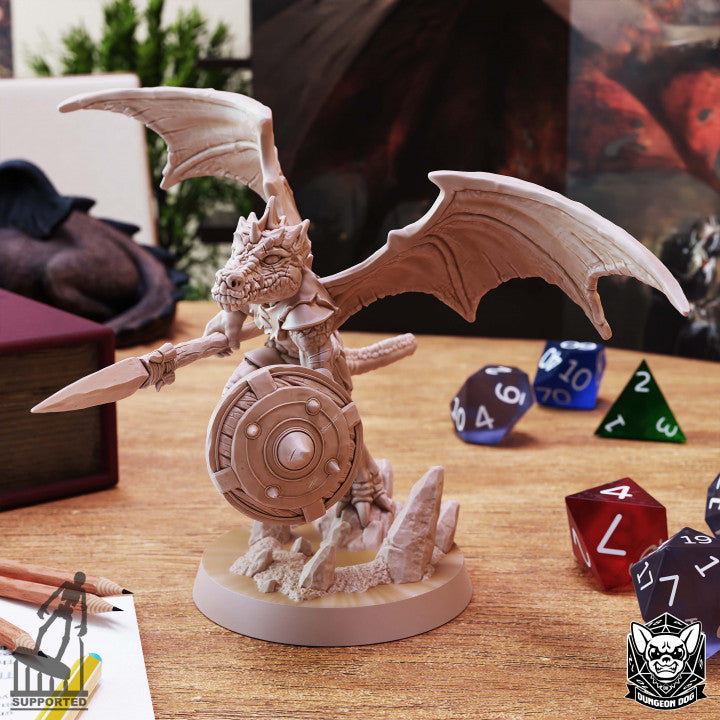Kobold Winged - Spear (25mm Base)