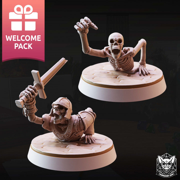 Skeleton Crawler - Reaching (25mm Base)
