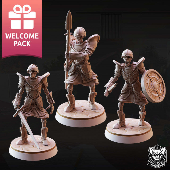 Skeleton Warrior - Guard (25mm Base)