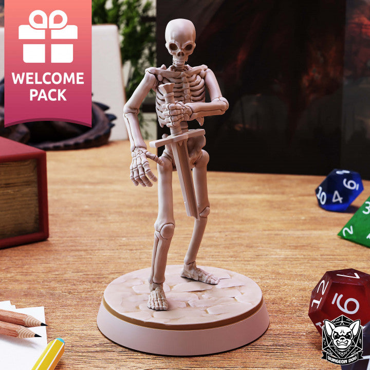 Skeleton Warrior - Guard (25mm Base)