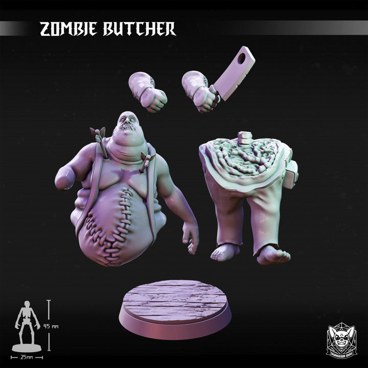 Zombie Butcher - Stitched (25mm Base)