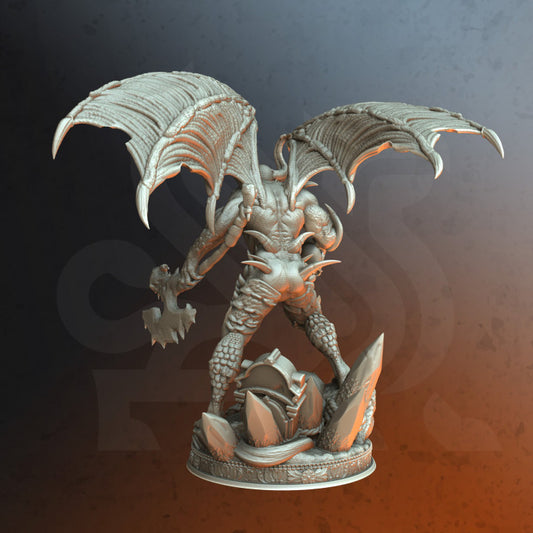 Demon Fiend Ash Infernal | Medium | DM Stash | D&D DnD Pathfinder Miniature