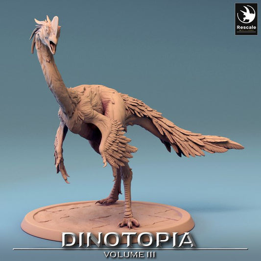 Oviraptor Dinosaur Beasts Miniature Large | Rescale Miniatures | D&D DnD Pathfinder Miniature