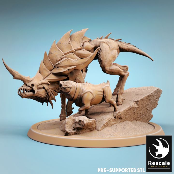 Infernal Beast - Fierce (50mm Base)