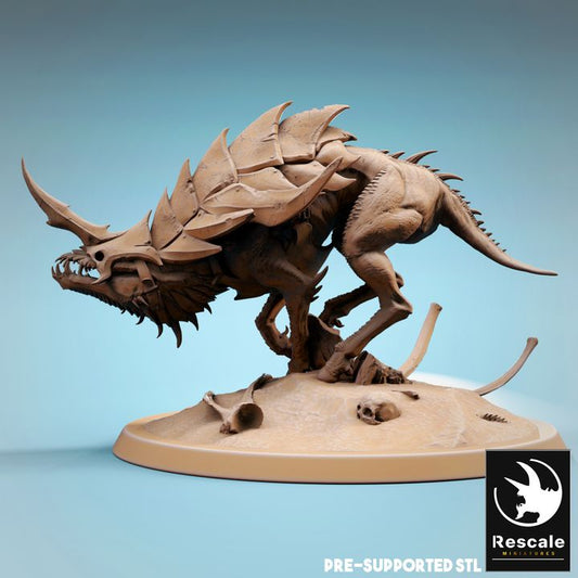 Infernal Fiend Hound Miniature | Large | Rescale Miniatures | D&D DnD Pathfinder