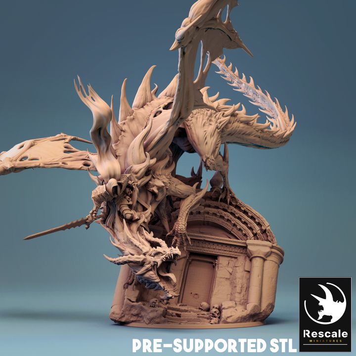 Cursed Dragon - Striking (75mm Base)