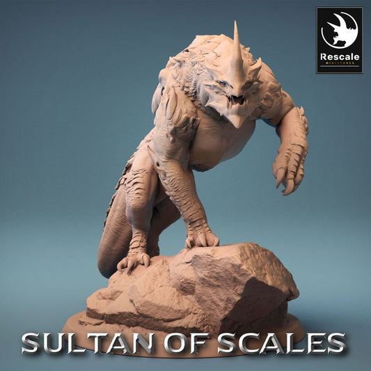 Dragonborn Warrior Mounted Creature | Large | Rescale Miniatures | D&D DnD Pathfinder Miniature