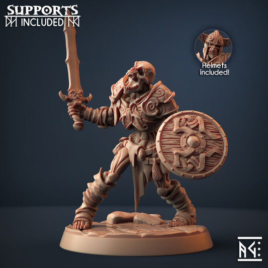 Draugr Warrior Undead Guardian Medium | Artisan Guild | D&D DnD Pathfinder Miniature