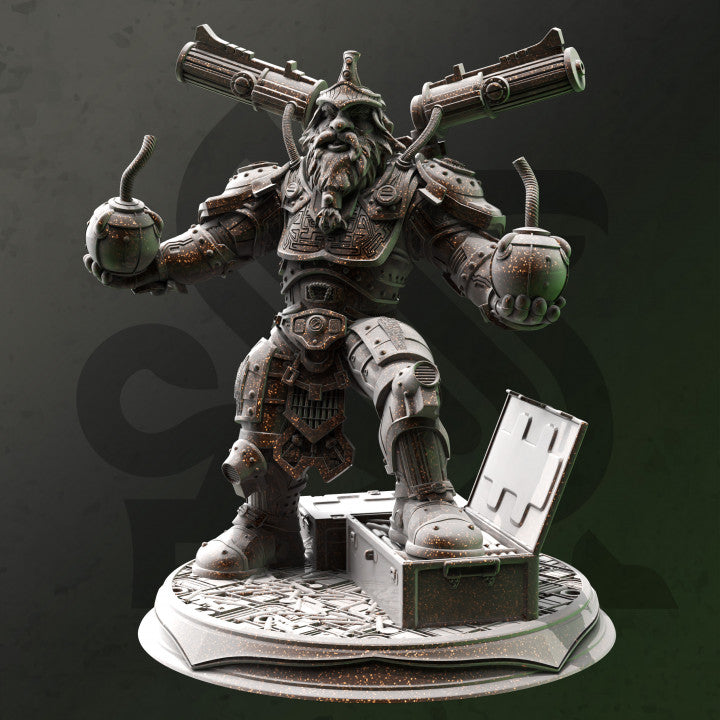 Dwarven Grenadier - Duktuk (25mm Base)
