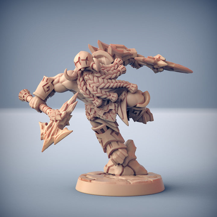 Dumlok Flameseeker - Battle Stance (25mm Base)