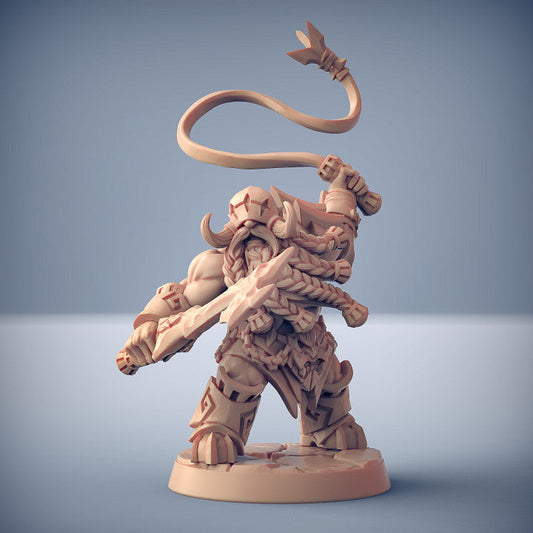 Dwarf Berserker Warrior Miniature | Medium | Artisan Guild | D&D DnD Pathfinder Miniature
