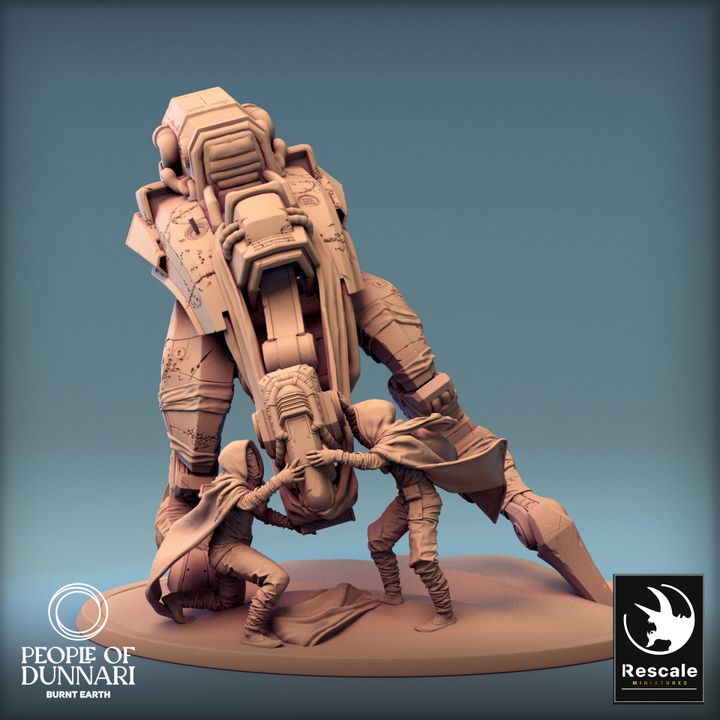 Collection Medoka Construct Mechanical Guardian | Gargantuan | Rescale Miniatures | D&D DnD Pathfinder Miniature