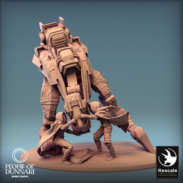 Collection Medoka Construct Mechanical Guardian | Gargantuan | Rescale Miniatures | D&D DnD Pathfinder Miniature