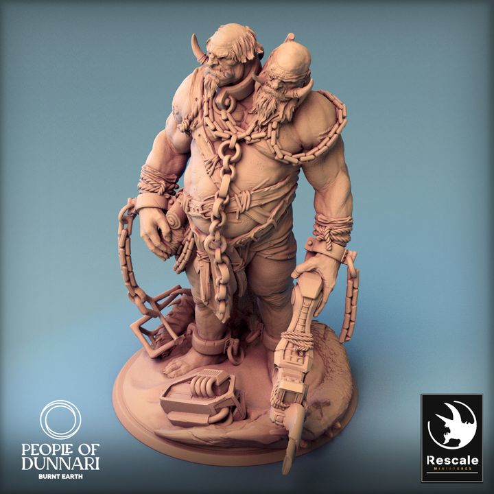 Sand Ettin - Ready (75mm Base)