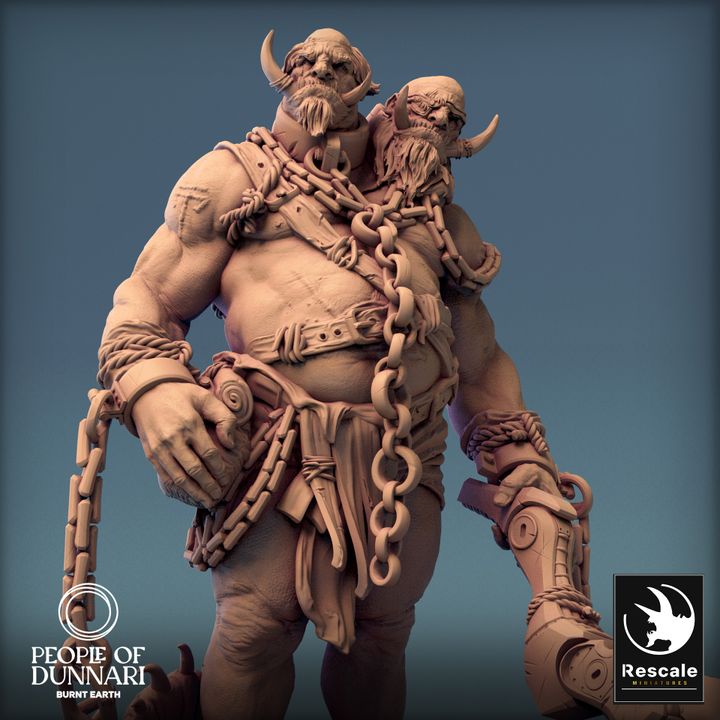 Sand Ettin - Ready (75mm Base)