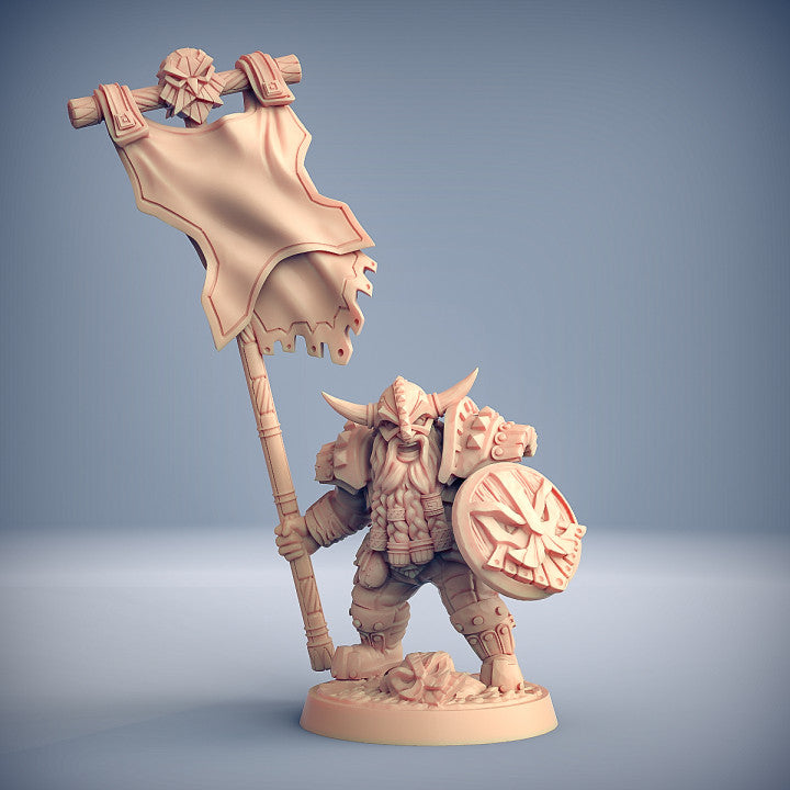 Dwarven Defender - Guard (25mm Base)