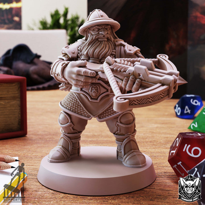 Dwarf Crossbower - A (25mm Base)