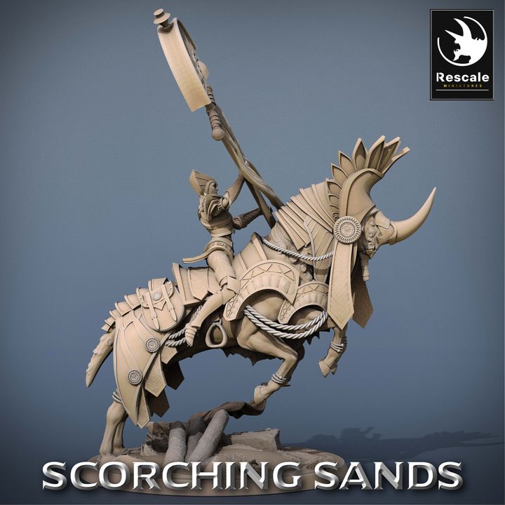 Egyptian Mount - Banner (50mm Base)