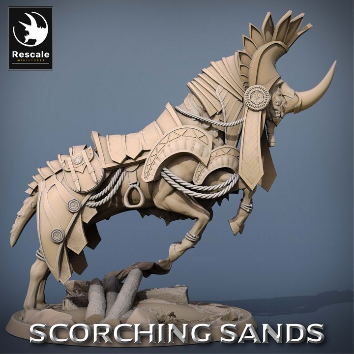 Egyptian Mount - Banner (50mm Base)