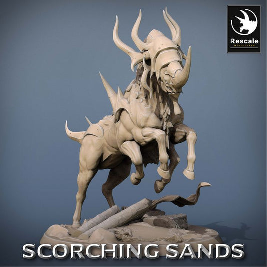 Egyptian Inspired Mythical Mount Saddle | Large | Rescale Miniatures | D&D DnD Pathfinder Miniature