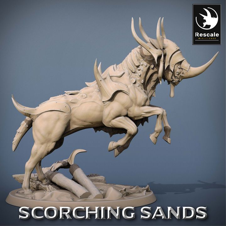 Egyptian Inspired Mythical Mount Saddle | Large | Rescale Miniatures | D&D DnD Pathfinder Miniature