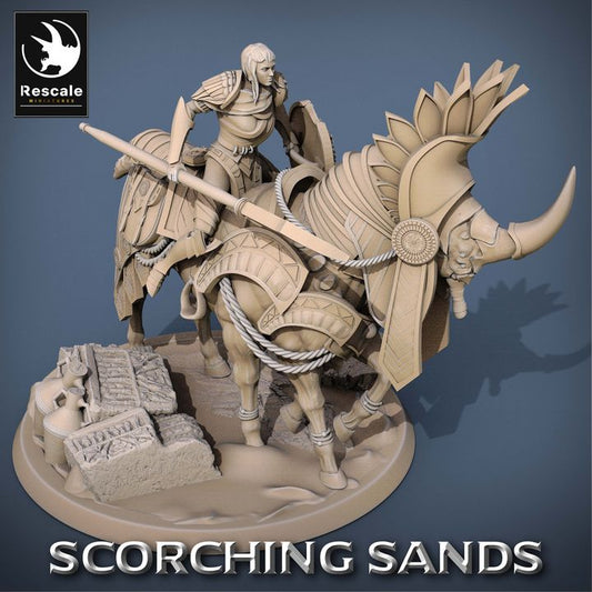 Egyptian Mount Lance Beast | Large | Rescale Miniatures | D&D DnD Pathfinder Miniature