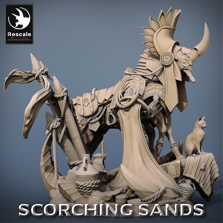 Egyptian Mount - Queen (100mm Base)
