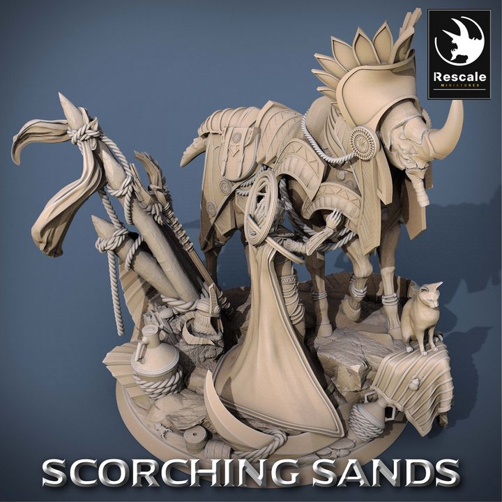 Egyptian Mount - Queen (100mm Base)
