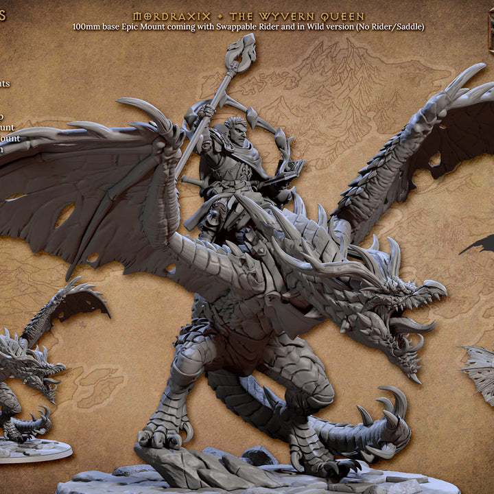 Mordraxix - Wyvern (100mm Base)