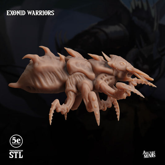 Exonid Insectoid Warrior Monstrosities | Large | Sordane Publishing | D&D DnD Pathfinder Miniature