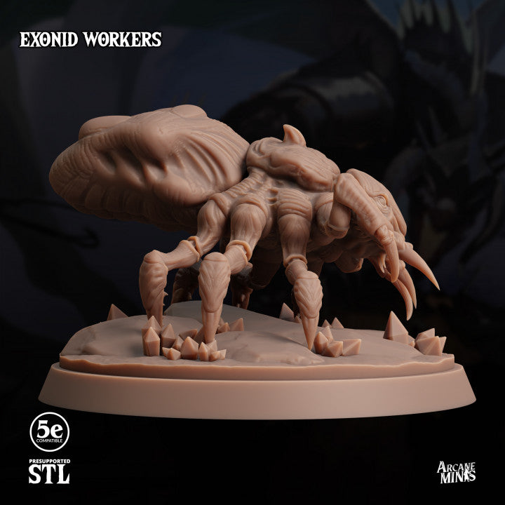 Exonid Workers - Crawling (32mm Base)