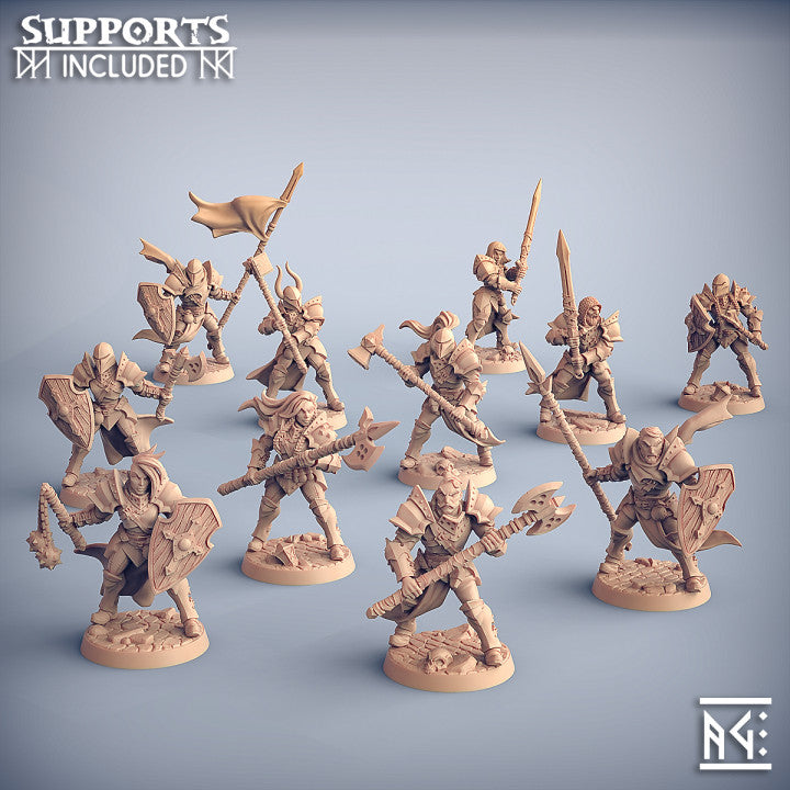 Human Fighter - Battle Ready (25mm Base)