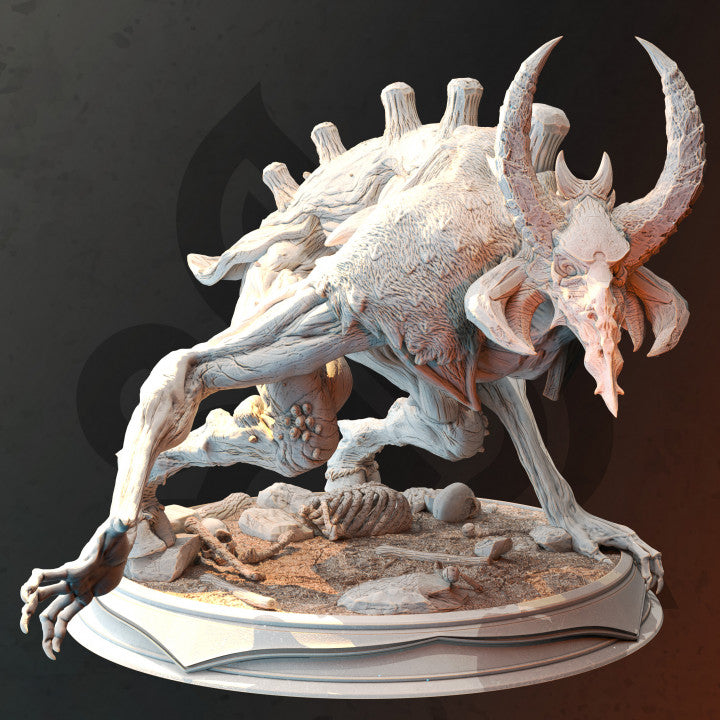 Fey Spirit Wendigo - Crouching (50mm Base)