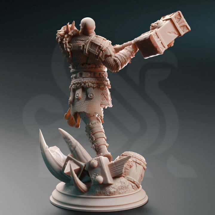Human Giant Barbarian - Furious (25mm Base)