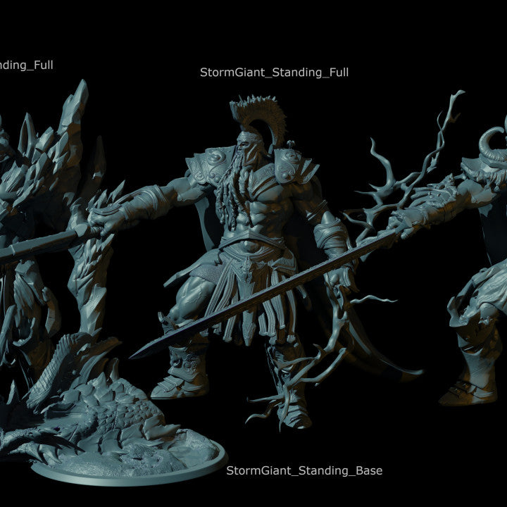 Storm Giant Guard Lightning Sword | Gargantuan | Rescale Miniatures | D&D DnD Pathfinder Miniature