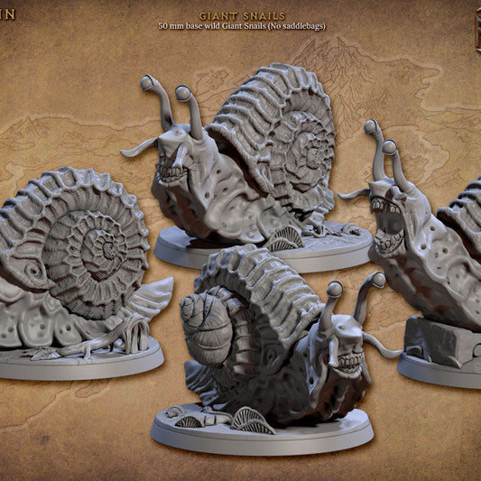 Giant Snail Rider Mount Tortle Monstrosities | Large | Artisan Guild | D&D DnD Pathfinder Miniature