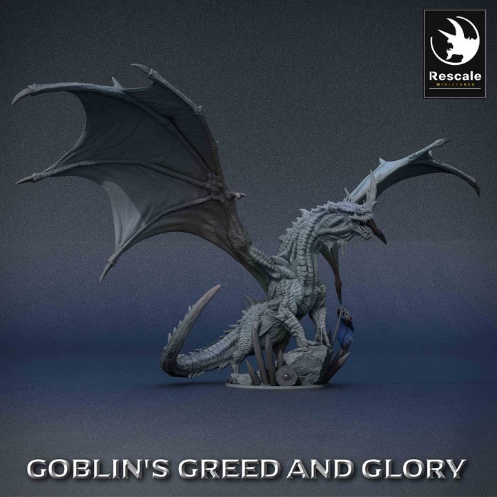 Green Dragon Elder - Standing (100mm Base)